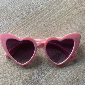 Pink heart sunglasses